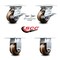 Service Caster 4 Inch High Temp Phenolic Caster Brakes/Swivel Locks and 2 Rigid SCC, 2PK SCC-35S420-PHRHT-SLB-BSL-2-R-2 - alternate 5